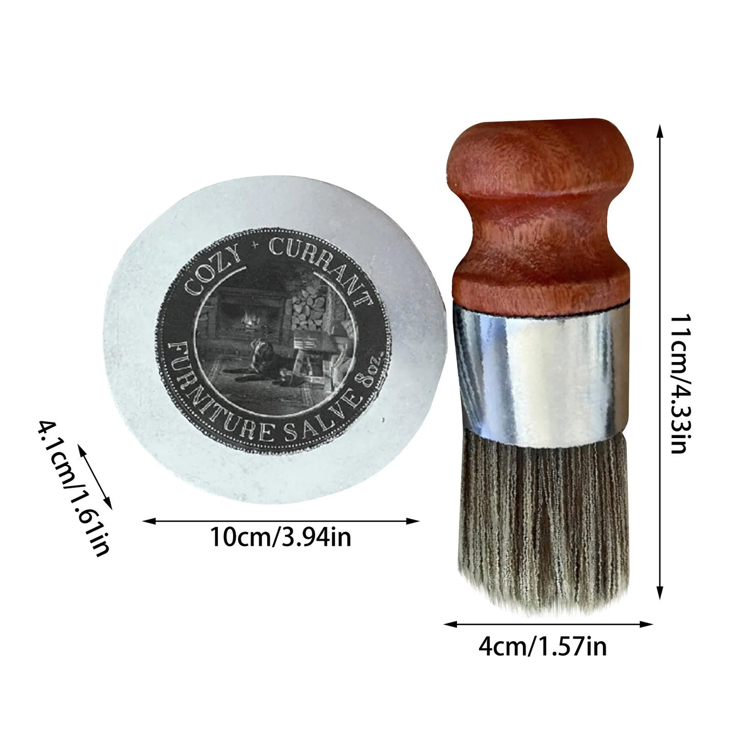 Furniture Salve for Leather Conditioner Kit for Furniture and Brush Paint Furniture Salve Leather Care Leather Salve and Brush