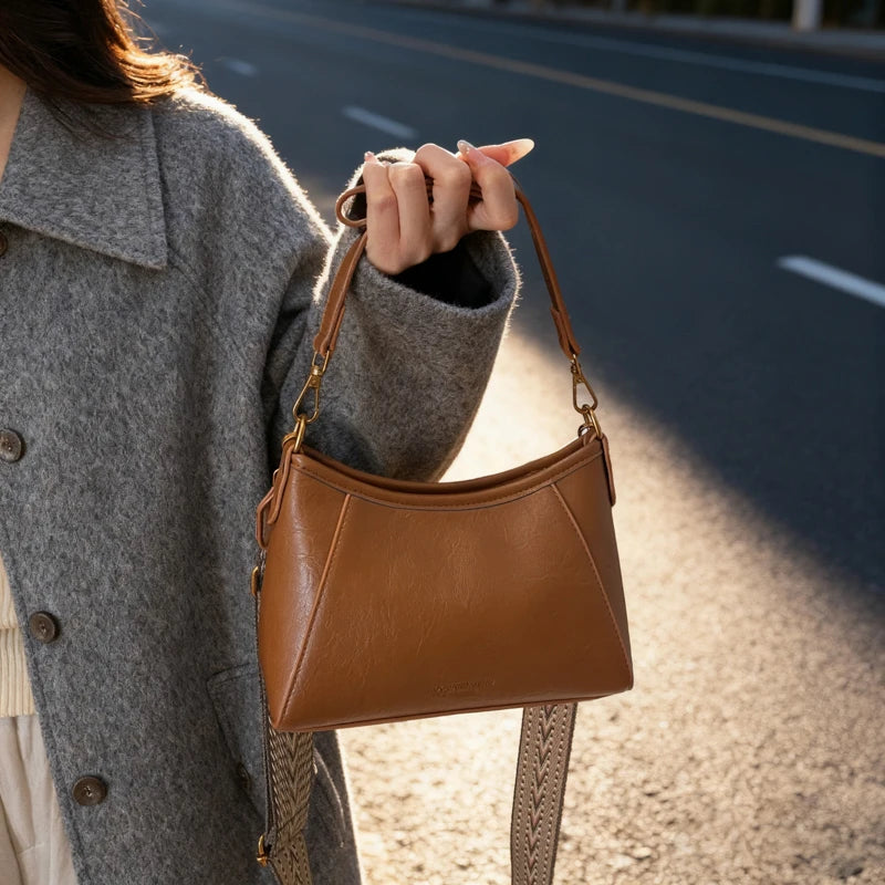 Leather  Bag for Women High Quality Versatile Shoulder Bag & Crossbody Wallet Purse Chic & Compact Everyday Carry 2026