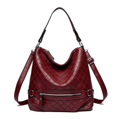 Genuine Brand High Quality Leather Casual Tote Luxury Handbags Women Bags Designer Shoulder Underarm Bags for Women Bucket Sac