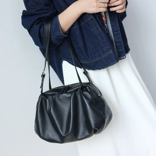 Women Luxury Genuine Leather Handbag Soft Elegant Single Shoulder Bags Suitable For Daily Usage
