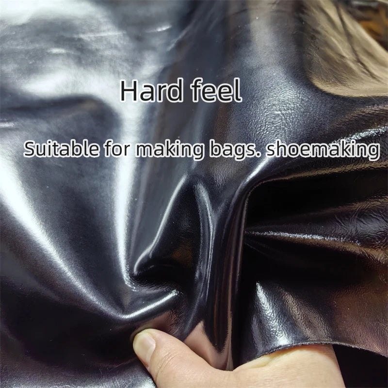 1/1.1mm Burgundy Black Patent Leather. The First Layer Of Sheepskin. Real Leather Fabric. Handmade DIY For Bags.Whole Sheepskin