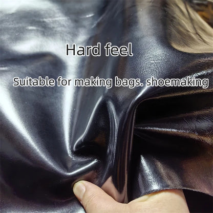 1/1.1mm Burgundy Black Patent Leather. The First Layer Of Sheepskin. Real Leather Fabric. Handmade DIY For Bags.Whole Sheepskin