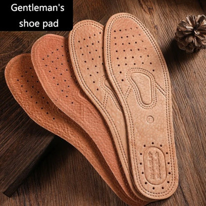 Leather Insoles for Men and Women Breathable Suitable for Summer Absorb Sweat Comfortable Thick Cowhide Sports Shoes