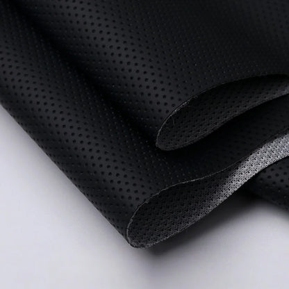 Perforated Leather Fabric Breathable Hole Punch Synthetic Leather Material for Furniture Sofa Car Seat Upholstery DIY Craft