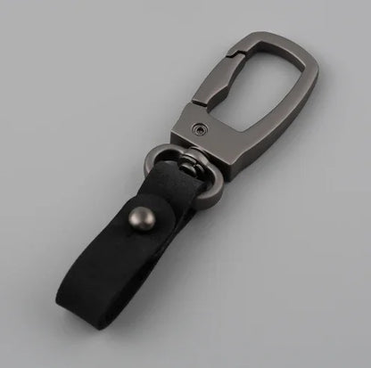 Fashion Handmade Keychain Genuine Leather Keyring DIY Car Keychain Key Holder Keys Organizer Charm Keychain Accessories