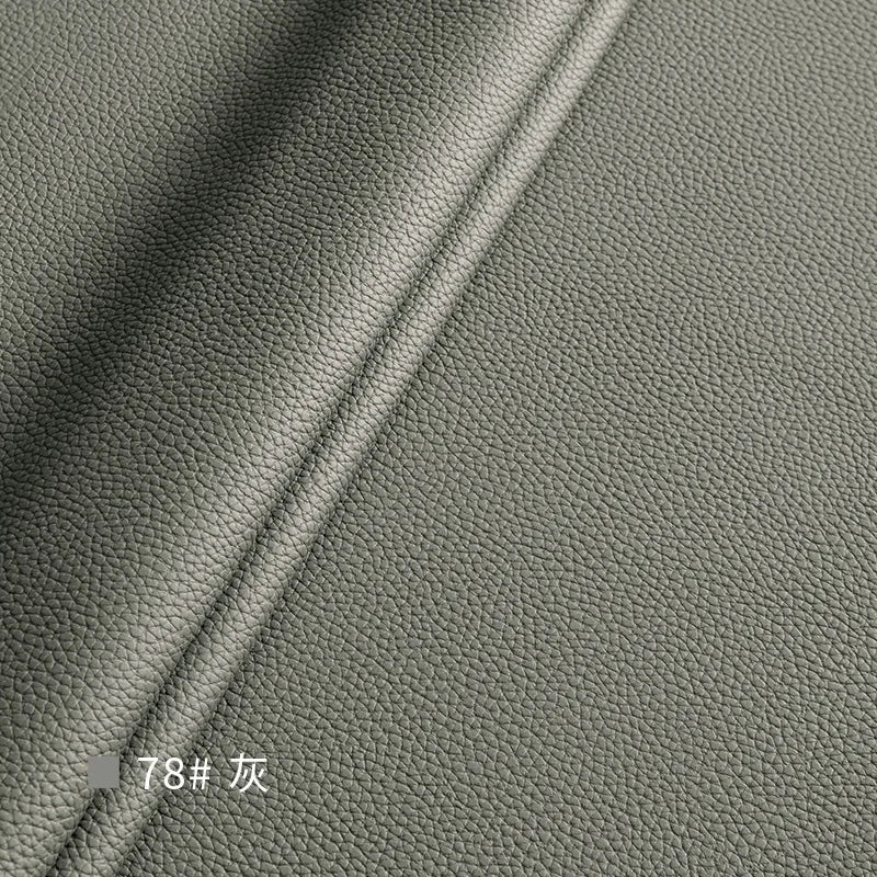 Litchi Textured PU Leather Fabric Thickened for Sofa Car Seats Designer Handmade Diy Sewing Material Cloth By The Meter