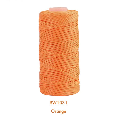 150D 0.8MM Flat Waxed Sewing Thread 260Meters Waxed Thread For Leather Waxed Cord For Leather Craft Hand Stitching Thread
