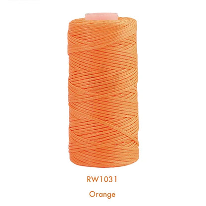 150D 0.8MM Flat Waxed Sewing Thread 260Meters Waxed Thread For Leather Waxed Cord For Leather Craft Hand Stitching Thread