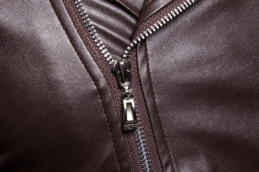 Men's Leather Jacket Motorcycle Biker Jacket for Men Fashion Casual Vintage Coat Plus Size Colorful Jackets Man Jacket Leather
