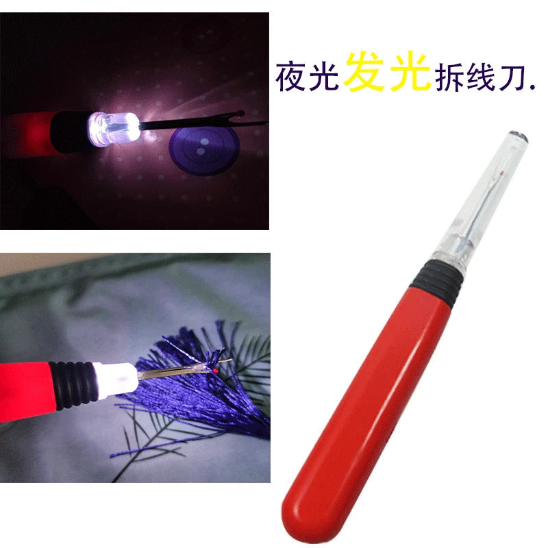 Needle Threader Led Needle Threader With Light Thread Remover Cross-Stitch Sewing Accessories Tools Garment Thread Remover Knife