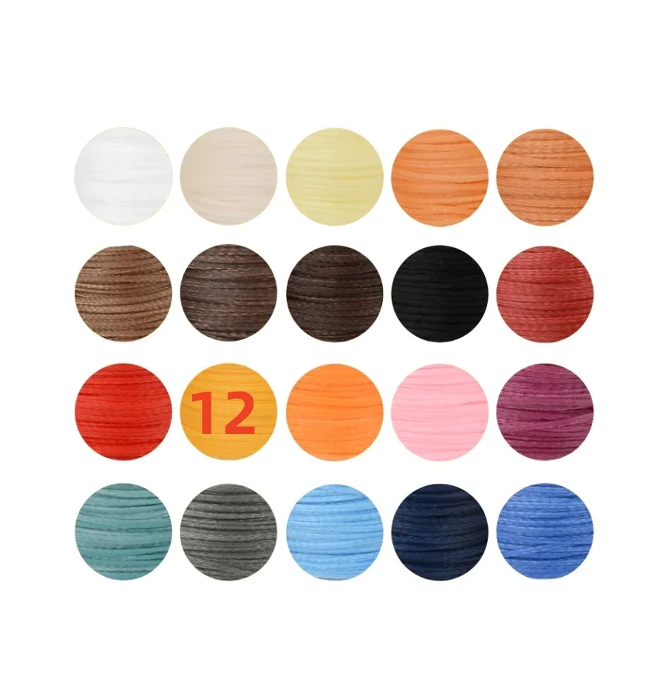 50M 0.8mm Thickness Waxed Thread For Leather Waxed Cord For Diy Handicraft Tool Hand Stitching Thread Flat Waxed Sewing Line