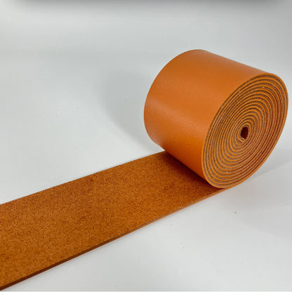 1 Roll of 5cm Wide Napa Texture Faux Leather PU Strip Single Sided 2mm Thickness for DIY Clothing Accessories Sewing Supplies