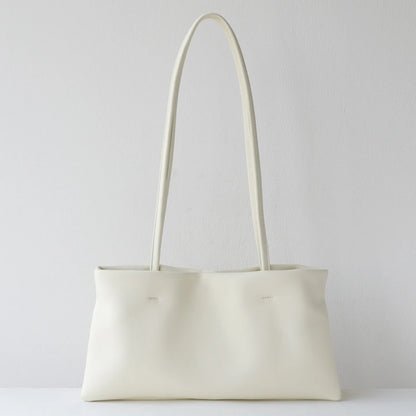 Women's Bag 2026 Summer New Style Simple Style Soft Real Leather Organ Underarm Bag Shoulder Bag
