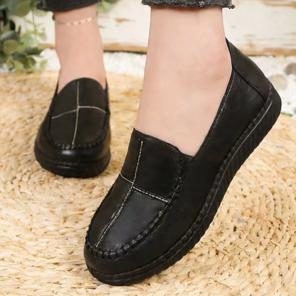 Women's loafers, women's flat shoes, lightweight mom shoes, women's casual shoes, durable artificial leather
