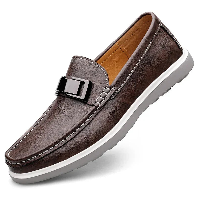 Summer Brand British Style Leather Mens Casual Shoes Designer Loafers Business Driving Shoes Formal Mocassin Men Walking Shoes