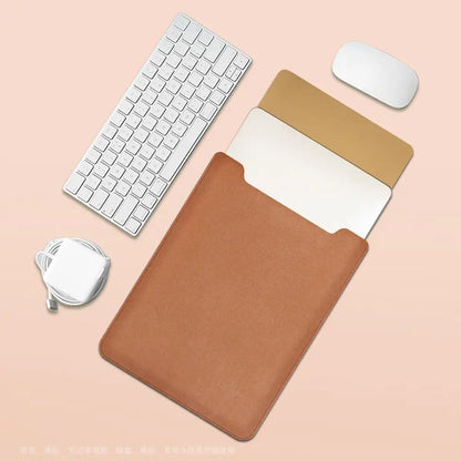 11 13 14 15 inch Laptop Sleeve Case Shockproof Ultra Thin PU Leather Ultrabook Cover Notebook Bag Protective Pouch