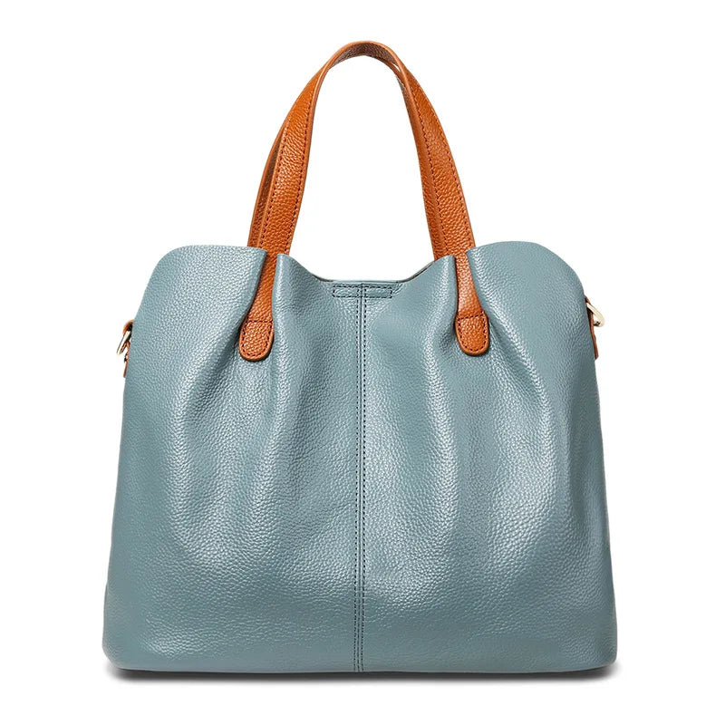 Women's Bag 100% Genuine Leather Luxury Designer Shoulder Bag Soft Cowhide Handbags Large Capacity Crossbody Bags for Women