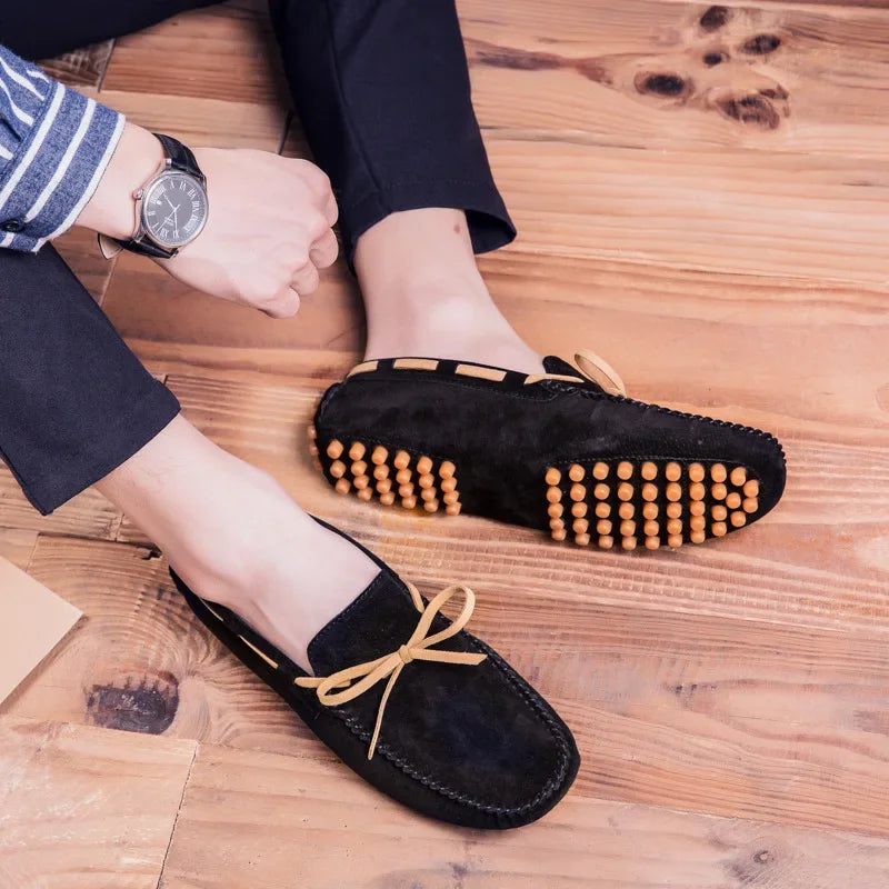 Leather Men Casual Shoes Luxury Brand comfortable Slip on Formal Loafers Men Moccasins Italian Soft Male Driving Shoes