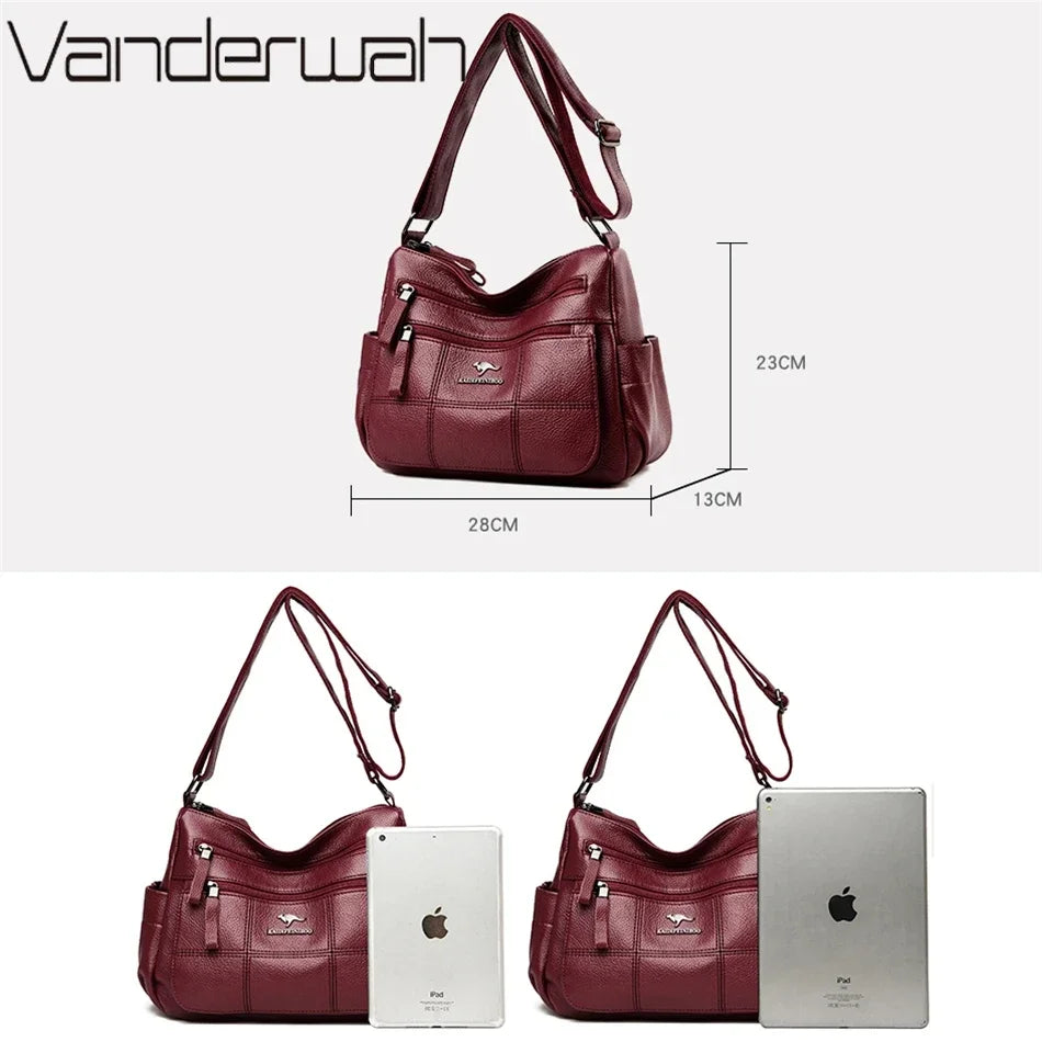 High Quality Leather Handbags Women Bags Luxury Brand Designer Shoulder Crossbody Hand Bags for Women 2026 Purses and Handbags