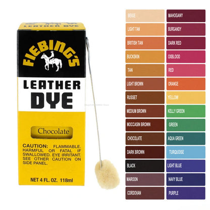 118ml Leather Alcohol Liquid Dye Vegetable Tanning Surface Dyeing Agent DIY Leather Crafts Bag/clothing/shoes Dyeing Material