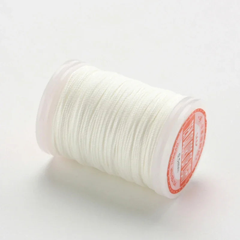 Waxed Thread For Leather DIY Accessories Leather Craft Sewing Thread Round Waxed Thread Polyester Cord Wax Coated Strings