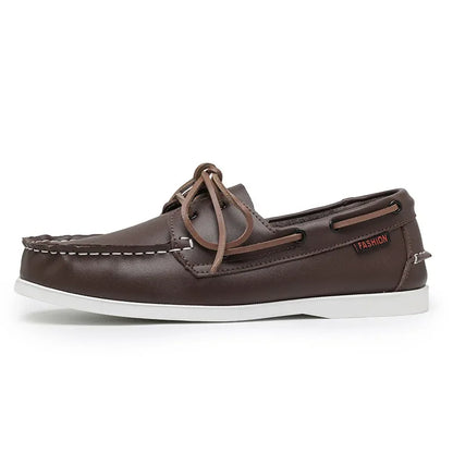 New Genuine Leather Loafers Men Moccasin Sneakers Driving Shoes Causal Men Shoes Women Footwear Docksides Classic Boat Shoes