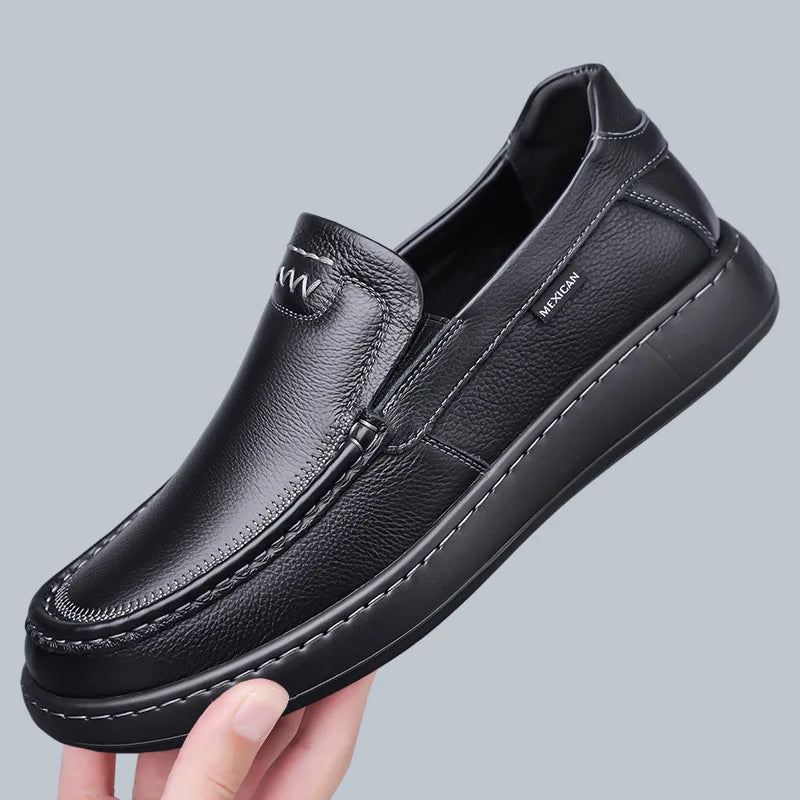 Classic Men's Business Loafers Thick-Soled Comfortable Driving Shoe High-Quality Lightweight And Anti-Slip Walking Shoe