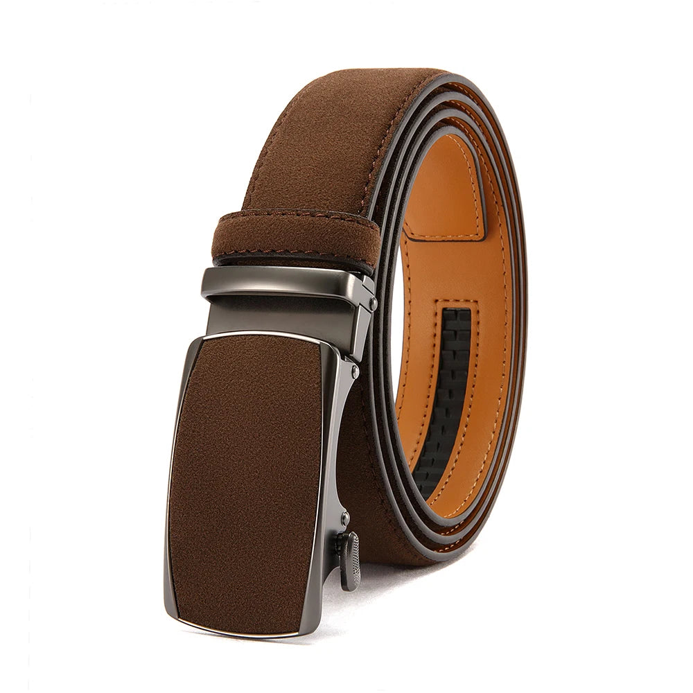 Men Leather Belt Automatic Buckle High Quality Male Leather Strap Luxury Jeans for Men Men Accessori
