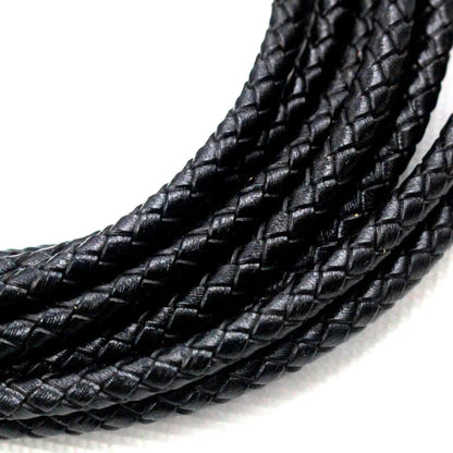 5m 3/4/6mm Braided Leather Cord Rope Strip Thread for DIY Pendant Neck Weaving Bracelet Jewelry Making Supplies Crafts Accessory