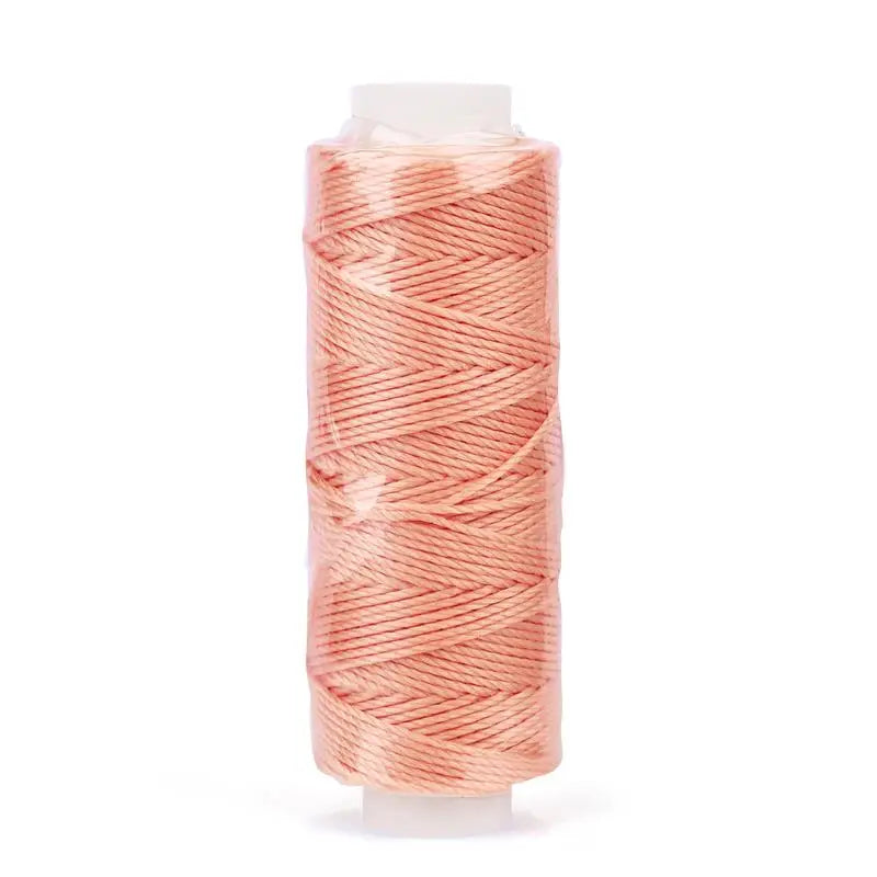 0.65mm Leather Waxed Thread Cord Polyester Coated Sewing Thread DIY Handmade Leather Stitching Rope Bracelets Jewelry 25M