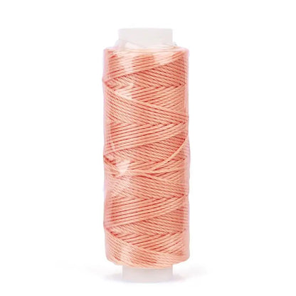 0.65mm Leather Waxed Thread Cord Polyester Coated Sewing Thread DIY Handmade Leather Stitching Rope Bracelets Jewelry 25M