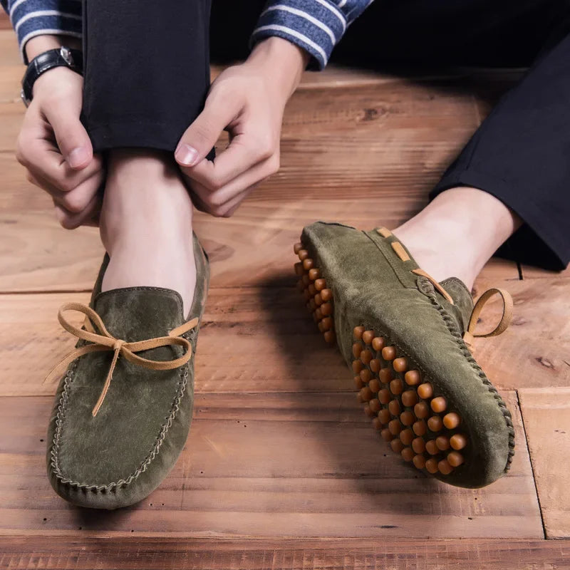 Leather Men Casual Shoes Luxury Brand comfortable Slip on Formal Loafers Men Moccasins Italian Soft Male Driving Shoes