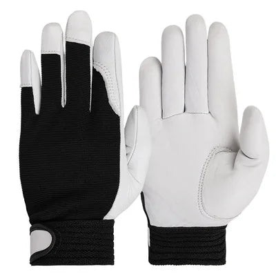 Sheepskin Leather Work Gloves Safety Labour Protection Garden Sports Motorcycle Driver Workers Work Welding Wearresistant Gloves