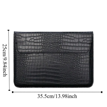 Magnetic Closure 13inch Laptop Bags Leather Bracket Laptop Sleeve Pouch Waterproof Lightweight Notebook Sleeve