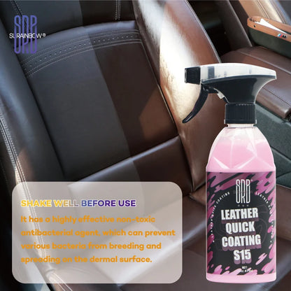 Leather Ceramic Coating - Premium Leather Coating for Car Interior, Furniture, Shoes and Apparel, for All Leather Colours, 16 oz