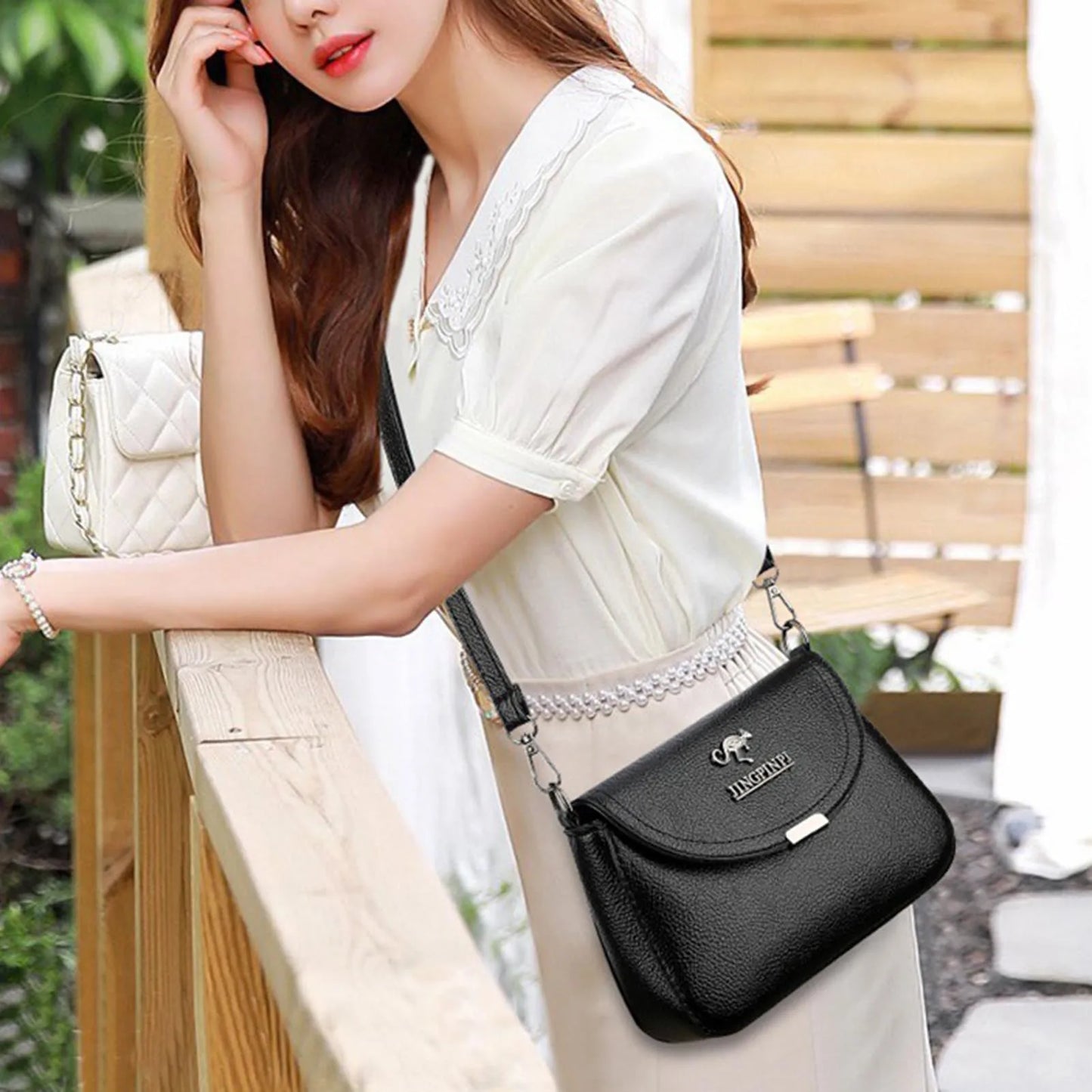 Women Crossbody Bag Shoulder Bag Tote Leather Handbag Purse for Ladies Daily Use Fashion Accessories