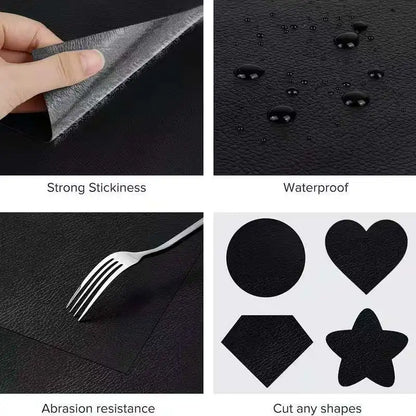 DIY Self-Adhesive Faux Leather Repair Patch for Car Seat Sofa Upholstery, Furniture Refurbish Stickers