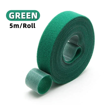 5m/roll Cable Ties Reusable Loop Bundle Self Adhesive Fastener Clip Wire Holder Management DIY Accessories Nylon Strap Organizer