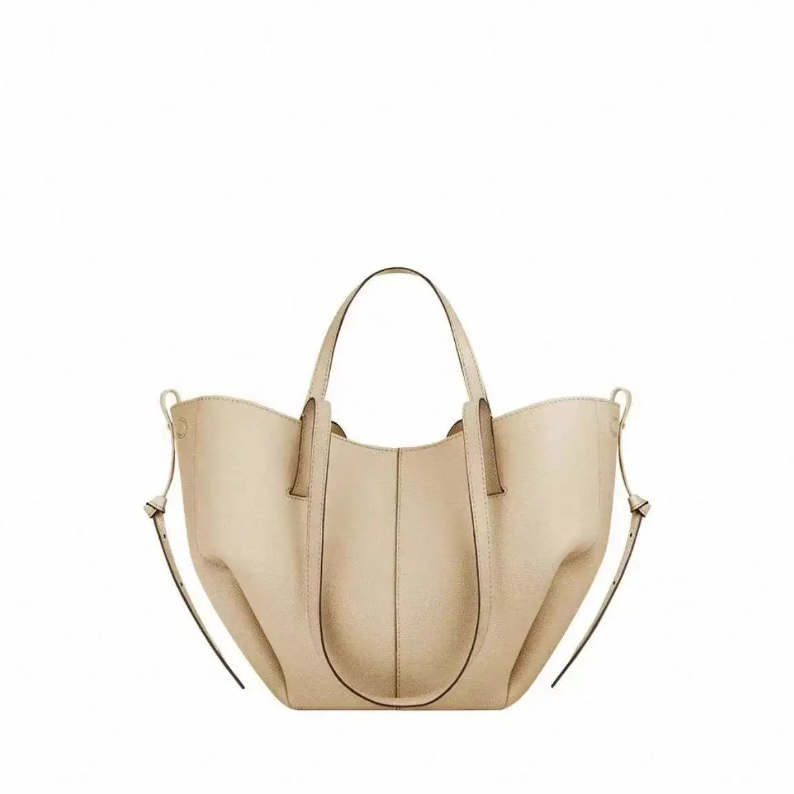 2026 large-capacity handheld single-shoulder tote bag, genuine leather women's bag, underarm bag, cowhide