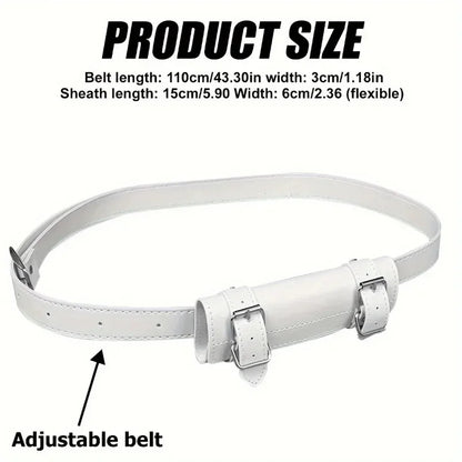 Fashion Cosplay Sword Holder Belt, Pu Leather Anime Sword Belt Accessories Samurai Costume Cosplay Accessories