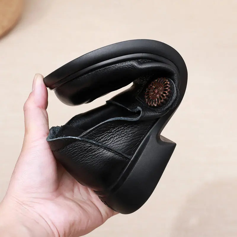Genuine leather loafers women  comfortable gray shoes low heels luxury ladies court shoes slip on moccasins elegant dress flats