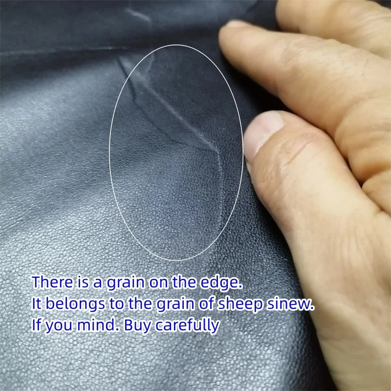 0.7/0.8mm Dark Brown Sheepskin. First Layer Leather. Real Leather Fabric. DIY For Clothes Leather Skirt. Whole Sheepskin