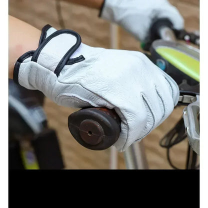 Work gloves sheepskin leather workers work welding safety  garden sports motorcycle driver wear-resistant