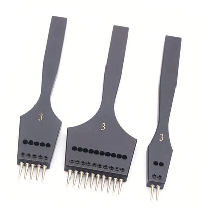 Leather Punch Tool Sharp Head Replaceable Pricking Iron Removable Round Hole Punch DIY Leather Craft Chisel 4 Size Available