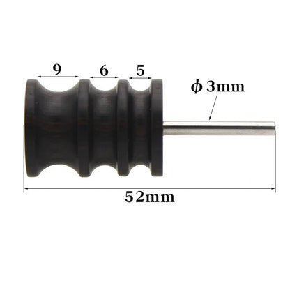 Leather Edge Electric Polishing Machine Bit Leather Craft Tools Sandalwood Head Leather Burnisher DIY Leather Grinding Tool