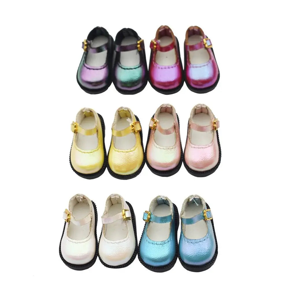 Accessories PU Leather 10cm Cotton Shoes Shoes Lightweight PU Leather Shoes 1 Pair Cute Leather Boots Clay