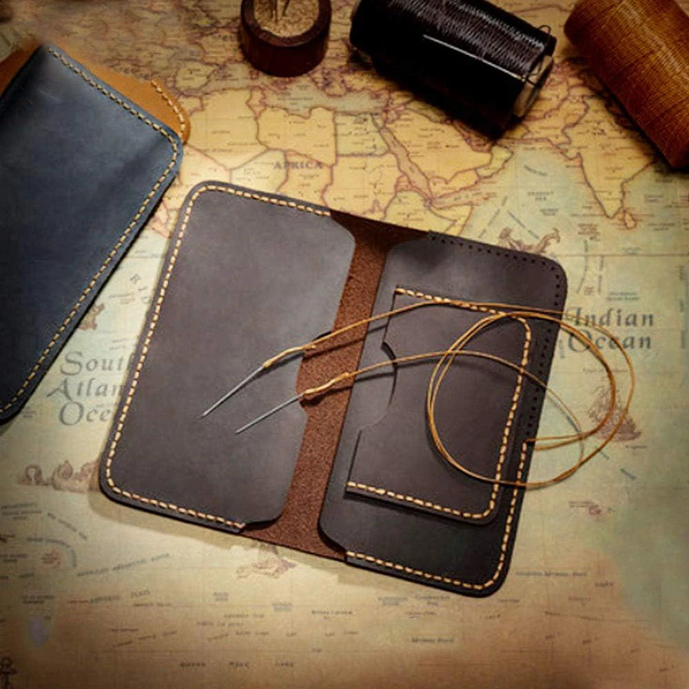 260 Meters Leather Flat Waxed Thread Polyester Sewing Threads Leather Craft Hand Stitching Line DIY Bracelet Repair Work Cords