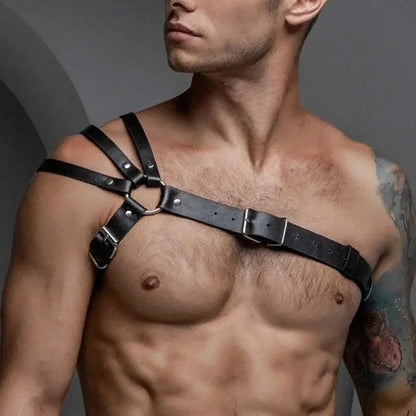 Men's Leather Straps Adjustable for Daily BDSM Accessories Sexy and Charming Clothing Accessories Holiday Party Matching