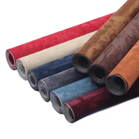 Multi Color Black Self Adhesive Suede Fabric Sticky Velvet Liner Roll Terciopelo Adhesivo for DIY Sewing Car Interior Door Decor