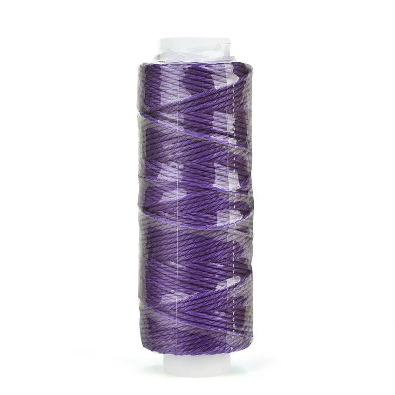 0.65mm Leather Waxed Thread Cord Polyester Coated Sewing Thread DIY Handmade Leather Stitching Rope Bracelets Jewelry 25M